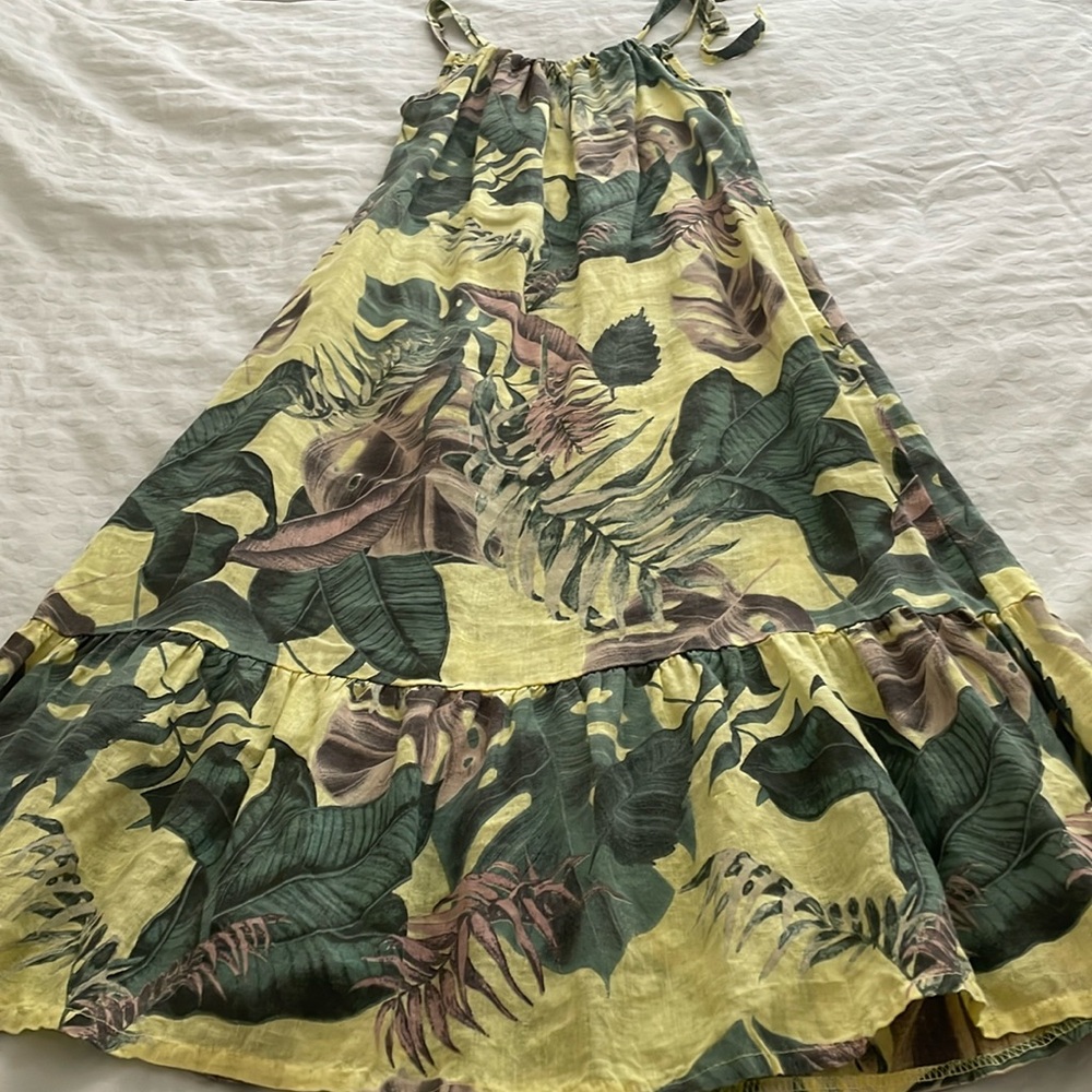 Italian Linen Midi Dress-S